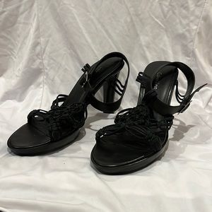 Calvin Klein black sandal heels women’s 10